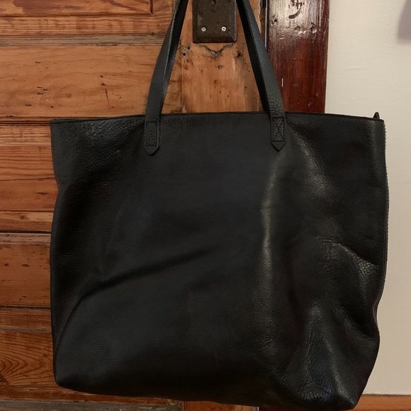 Madewell The Zip Top Transport Tote in True Black New with tags $198 - Picture 1 of 2